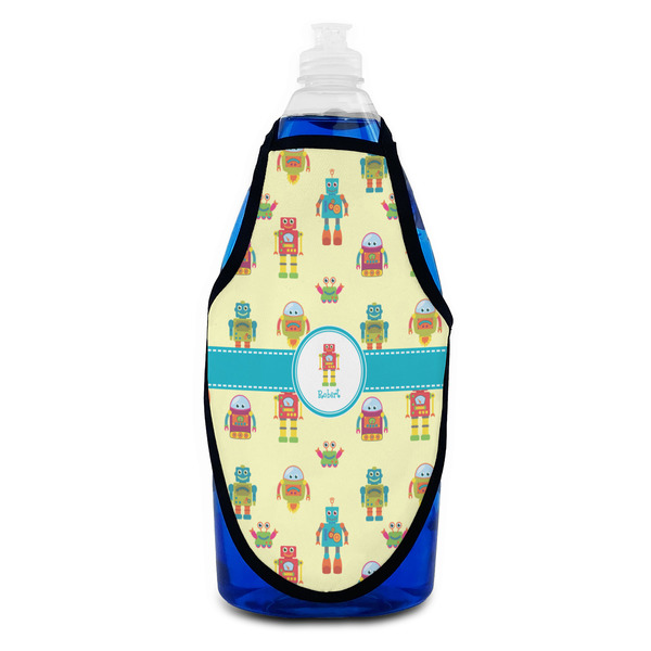 Robot Bottle Apron - Soap - FRONT