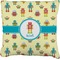 Robot Faux-Linen Throw Pillow 20" (Personalized)