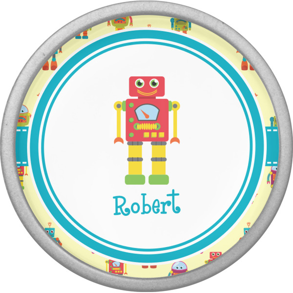 Robot Cabinet Knob - Nickel - Front