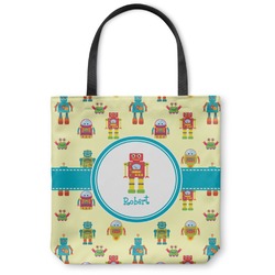 Robot Canvas Tote Bag - Small - 13"x13" (Personalized)