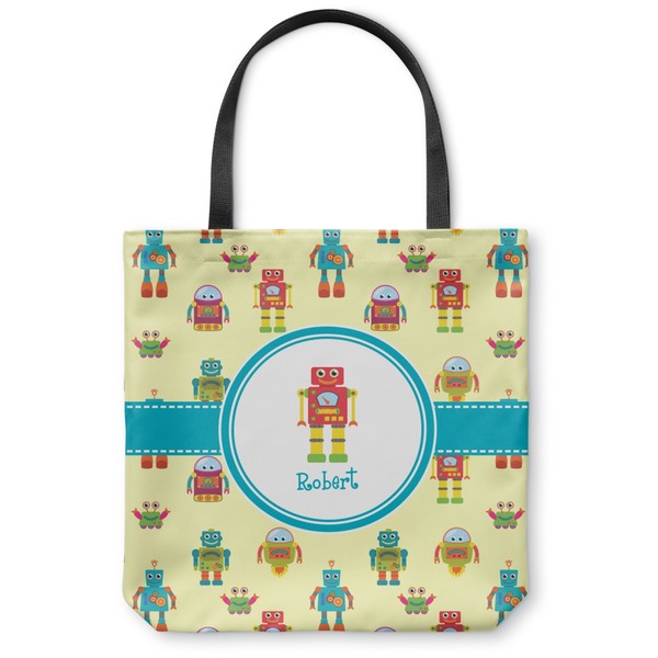 Custom Robot Canvas Tote Bag - Small - 13"x13" (Personalized)