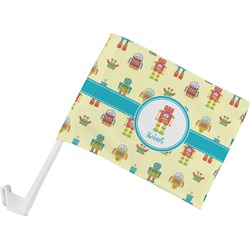Robot Car Flag - Small w/ Name or Text