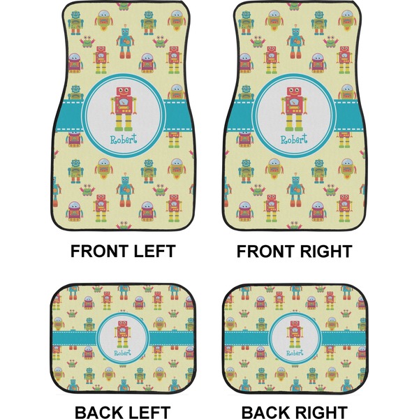 Robot Car Floor Mats Set (2F + 2B)