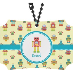Robot Rear View Mirror Ornament (Personalized)