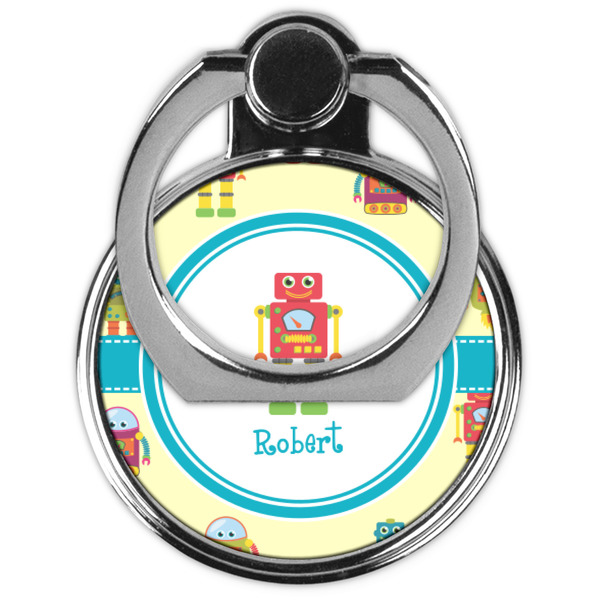 Robot Cell Phone Ring Stand & Holder - Front (Collapsed)