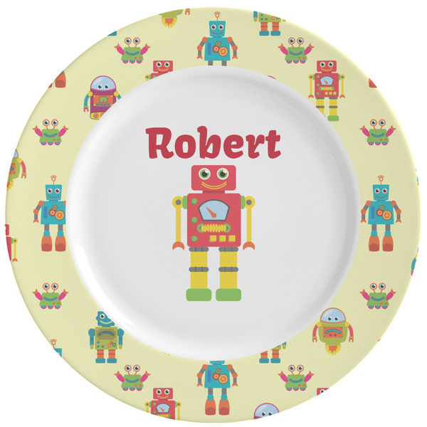 Custom Robot Ceramic Dinner Plates (Set of 4) (Personalized)
