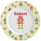Robot Ceramic Plate w/Rim