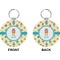 Robot Circle Keychain (Front + Back)