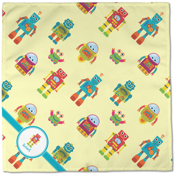 Robot Cloth Napkins - Personalized Dinner (Full Open)