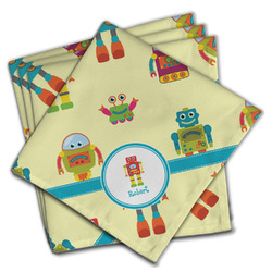 Robot Cloth Napkins (Set of 4) (Personalized)