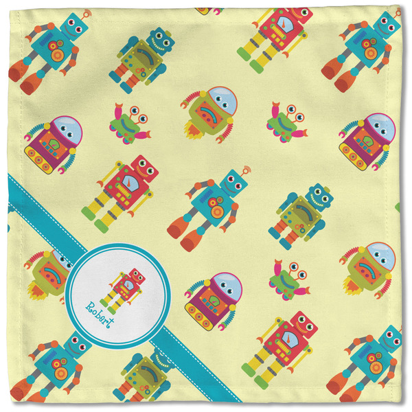 Robot Cloth Napkins - Personalized Lunch (Single Full Open)