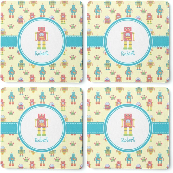 Robot Coaster Rubber Back - Apvl