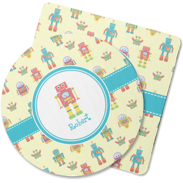 Custom Robot Rubber Backed Coaster (Personalized)