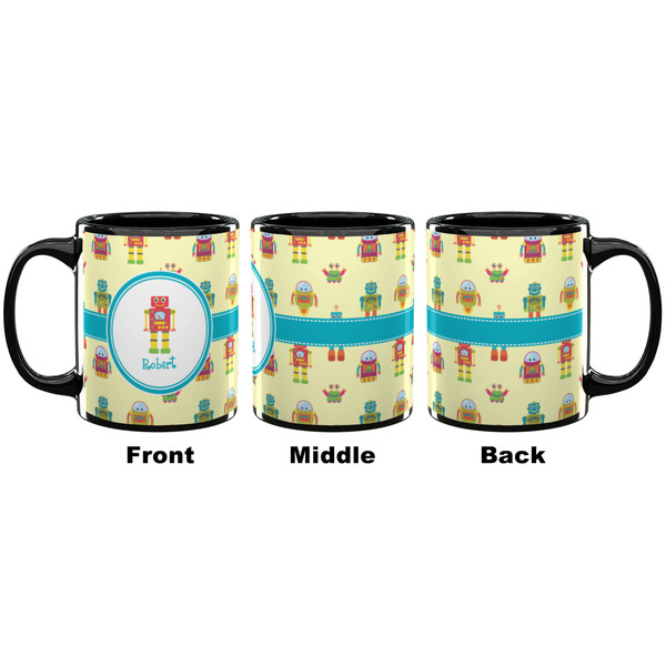 Robot Coffee Mug - 11 oz - Black APPROVAL