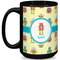Robot 15 Oz Coffee Mug - Black (Personalized)
