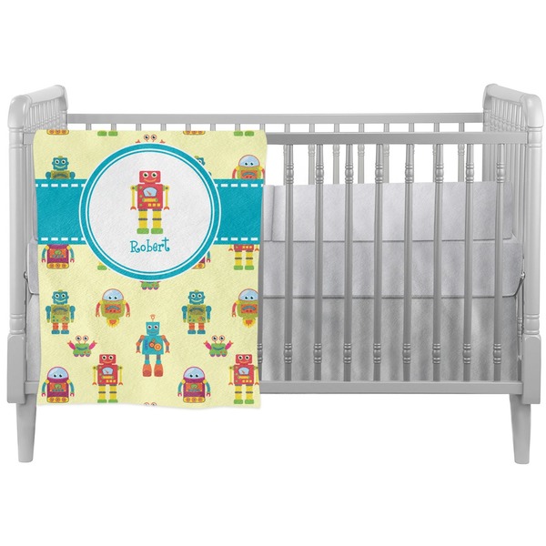 Custom Robot Crib Comforter / Quilt (Personalized)