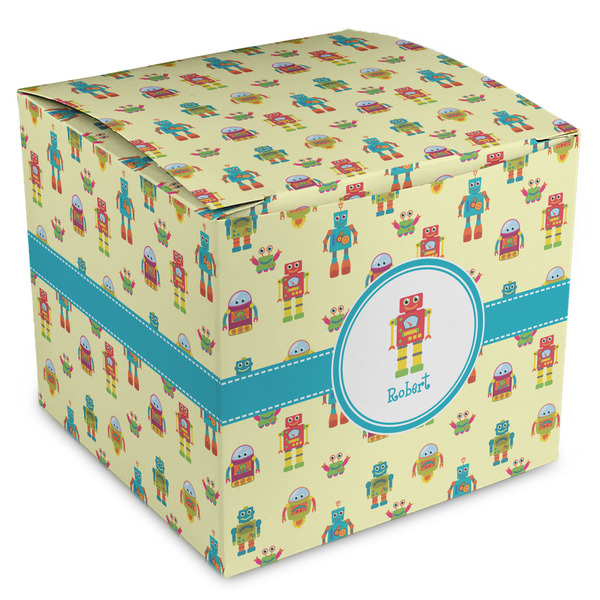 Custom Robot Cube Favor Gift Boxes (Personalized)