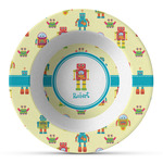Robot Plastic Bowl - Microwave Safe - Composite Polymer (Personalized)