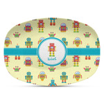 Robot Plastic Platter - Microwave & Oven Safe Composite Polymer (Personalized)