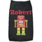 Robot Black Pet Shirt - 2XL (Personalized)