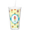 Robot Double Wall Tumbler with Straw (Personalized)
