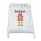 Robot Drawstring Backpack - Sweatshirt Fleece - Double Sided (Personalized)