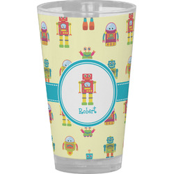 Robot Pint Glass - Full Color (Personalized)