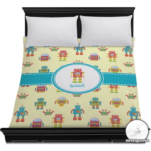 Custom Robot Duvet Cover - Full / Queen (Personalized)