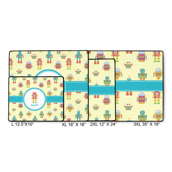 Robot Gaming Mats - SIZE CHART