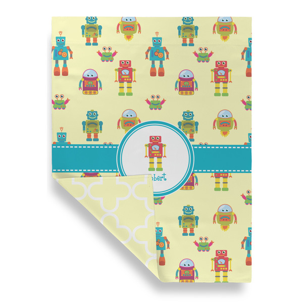 Robot Garden Flags - Large - Double Sided - FRONT FOLDED
