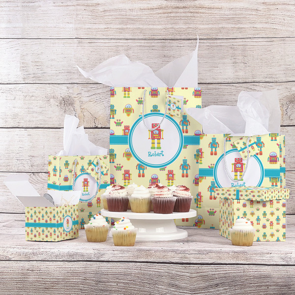 Robot Gift Bags - In Context