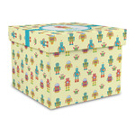 Robot Gift Box with Lid - Canvas Wrapped - Large (Personalized)
