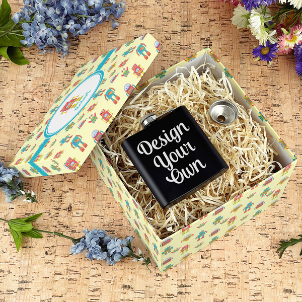 Robot Gift Boxes with Lid - Canvas Wrapped - Large - In Context