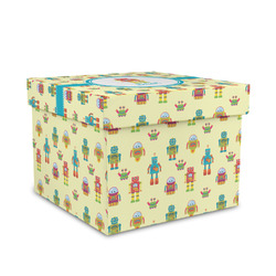 Robot Gift Box with Lid - Canvas Wrapped - Medium (Personalized)