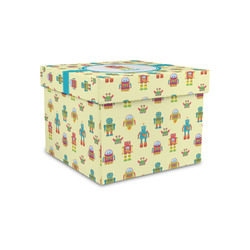 Robot Gift Box with Lid - Canvas Wrapped - Small (Personalized)