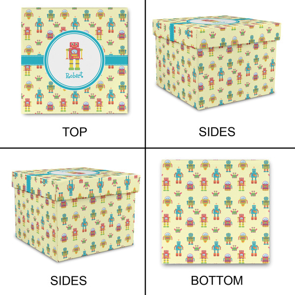 Robot Gift Boxes with Lid - Canvas Wrapped - X-Large - Approval