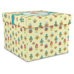 Robot Gift Box with Lid - Canvas Wrapped - X-Large (Personalized)