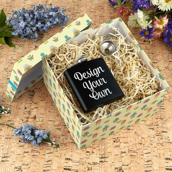 Robot Gift Boxes with Lid - Canvas Wrapped - X-Large - In Context