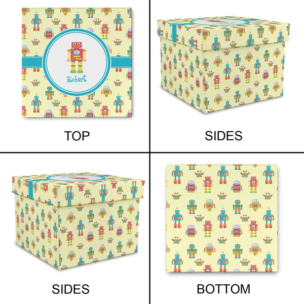 Robot Gift Boxes with Lid - Canvas Wrapped - XX-Large - Approval