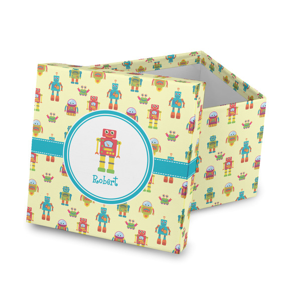 Custom Robot Gift Box with Lid - Canvas Wrapped (Personalized)