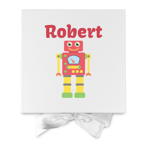 Robot Gift Boxes with Magnetic Lid - White - Approval