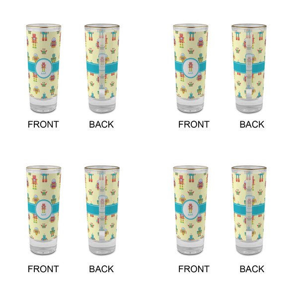 Robot Glass Shot Glass - 2 oz - Set of 4 - APPROVAL