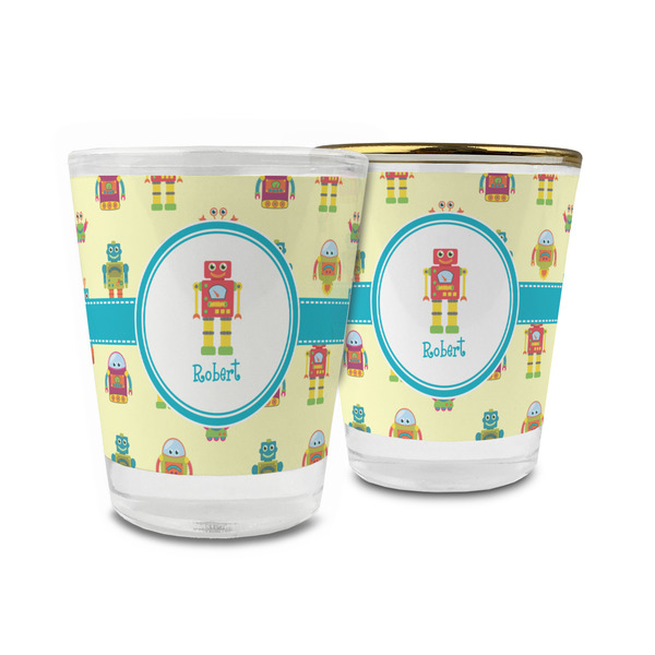Custom Robot Glass Shot Glass - 1.5 oz (Personalized)