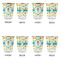 Robot Glass Shot Glass - with gold rim - Set of 4 - APPROVAL