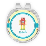 Robot Golf Ball Marker - Hat Clip - Silver