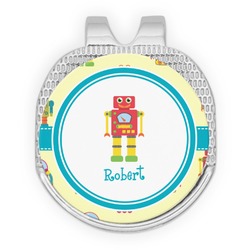 Robot Golf Ball Marker - Hat Clip - Silver