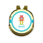 Robot Golf Ball Marker - Hat Clip - Gold