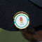 Robot Golf Ball Marker Hat Clip - Gold - On Hat