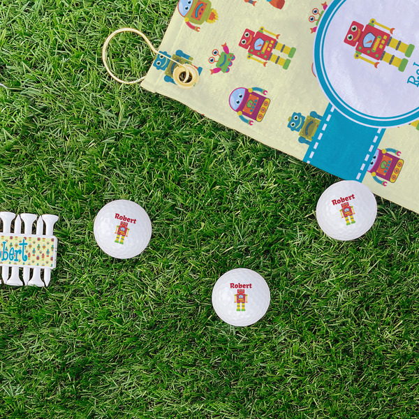 Robot Golf Balls - Generic - Set of 3 - LIFESTYLE