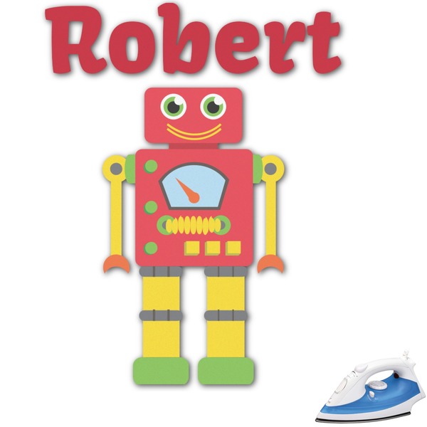 Custom Robot Graphic Iron On Transfer - Up to 6"x6" (Personalized)